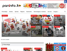 Tablet Screenshot of paninfo.lt